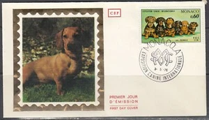 Monaco Scott 1017 FDC - Intl. Esposizione canina - Foto 1 di 1