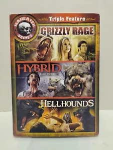 Maneater Series Triple Feature 3-DISC DVD Grizzly Rage Hybrid & Hellhounds New - Picture 1 of 2