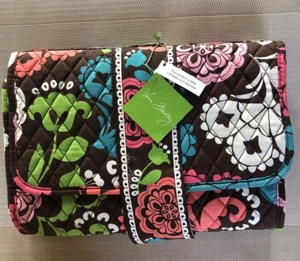 NWT VERA BRADLEY LOLA Flora BABY Changing Pad Clutch Brown Pink Green Adorable - Picture 1 of 8