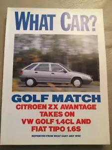 Citroen ZX Avantage - What Car? Road Test Reprint - July 1992 - Picture 1 of 1