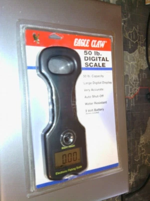 NEW! Eagle Claw 50-Pound Electronic Scale Model 04070-002. Fresh Battery - Image 1 of 4