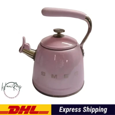 SMEG Whistling Kettle Tea Water Heater Stainless Steel Stovetop Pot Express Ship — 第 1/4 张图片