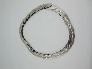 Cintura elastica vintage in piuma argento - Foto 1 di 6