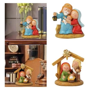 Krippe Set Figuren Tischdeko für Schränke Tischplatte Wohnzimmer - Bild 1 von 15