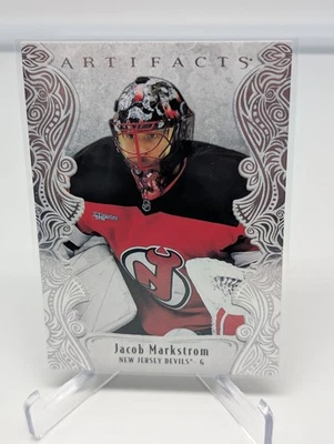 2025-26 Upper Deck Artifacts #148 Jacob Markstrom Lime Green #'d 027/125 Devils - Image 1 of 2
