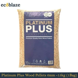 Bolsa de pellets de madera Platinum Plus 15 kg 6 mm para horno de pizza Ooni, fogata y barbacoa - Imagen 1 de 8