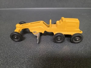 Vintage 6.5" Diecast Metal Yellow Road Grader # 9106 - Made in USA - Photo 1 sur 4