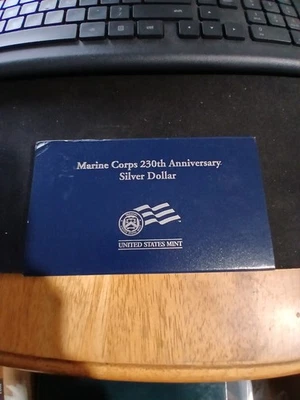2005-P Marine Corps 230th Anniversary Silver Dollar US Mint Uncirculated - Image 1 of 4
