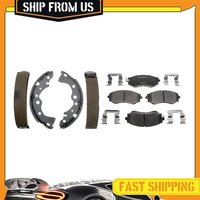 Pastillas de freno delanteras de cerámica herrajes y zapatas traseras para Nissan Sentra 2002-2006 Foto 1 de 4
