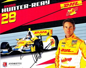 2012 - IRL handsignierte (signierte) Heldenkarte - Ryan Hunter-Reay - 8"x10" - Bild 1 von 2