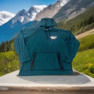 American Eagle Flex türkis Langarm leichter Hoodie Gr. XXL Gym leichtes Shirt - Bild 1 von 24