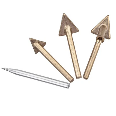 Plastic Welding Replacement Tips Copper Head 4PCS Triangular Welder Tool Parts - Image 1 of 4