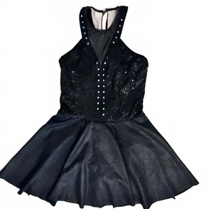 Weissman Sequin Metallic Ice Dance Skating Dress Costume XL - Picture 1 of 9