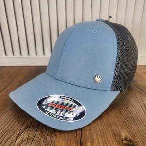 No Bad Ideas Finley FlexFit Sz S/M Hat Cap McCarty Blue Mesh Designer Lids Sport - Picture 1 of 10