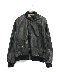 CHEVIGNON Leather blouson Size: M Black Men - Picture 1 of 8