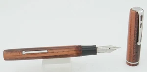 Esterbrook Dollar Demi Copper Pearl & Chrome Fountain Pen -2556 Nib - 1930's - Picture 1 of 5