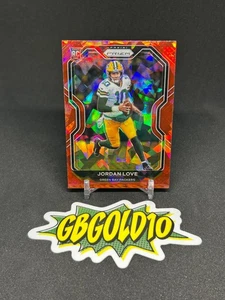 2020 Panini Prizm Jordan Love Red Cracked Ice Rookie RC - Picture 1 of 2