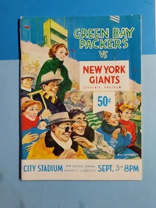 1962 Green Bay Packers New York Giants Football Game Program Lambeau - Picture 1 of 3