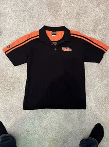 Harley Davidson Poloshort schwarz orange Gr. L Hacienda HD Scottsdale AZ - Bild 1 von 10