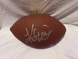 St Louis Rams KURT WARNER Signed NFL Football PROOF - Picture 1 of 2