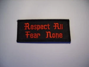 Parche motero Fear none aprox 9x4 cm - Imagen 1 de 1