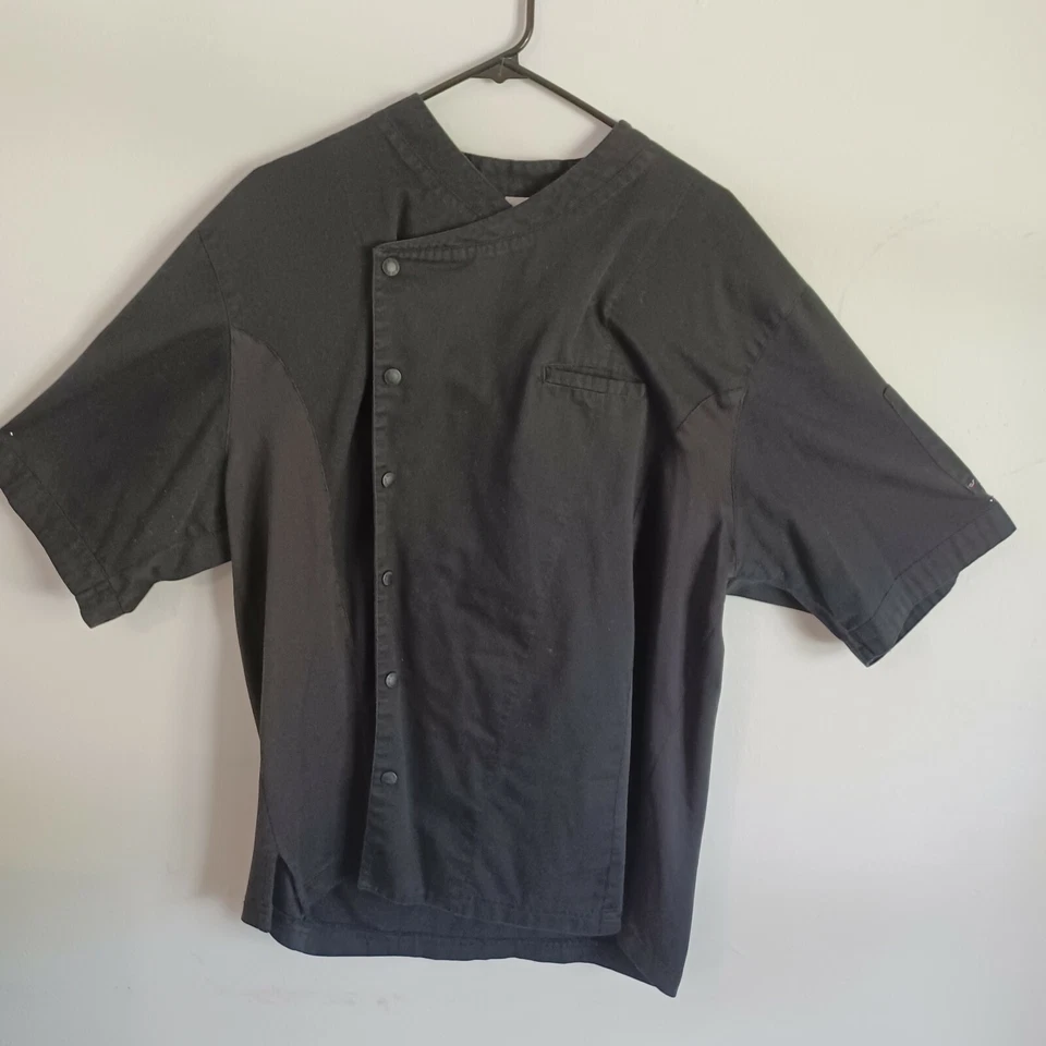 Natural Uniforms Knot Button Chef Coat with Thermometer Stain Resistant  - Image 1 of 4