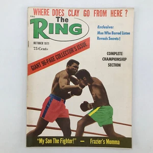 The Ring Magazine October 1971 Cover: Cassius Clay (Muhammad Ali) Jimmy Ellis - Picture 1 of 2