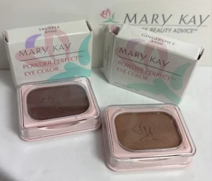 Vtg Mary Kay New Old Stock Powder Perfect Eye Color Lot TRUFFLE & GINGERSPICE - Picture 1 of 1
