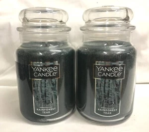 Yankee Candle (2) RAINFOREST TECA Velas grandes tarro 22 oz  - Imagen 1 de 1