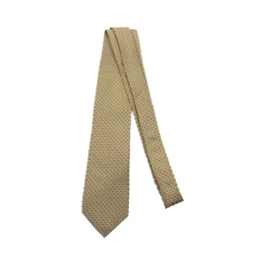 Cravatta uomo Roundtree & Yorke seta oro fatta a mano lunga 60" classica diamante - Foto 1 di 5
