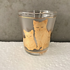 Culver Cats 22K Gold Frosted Shot Glass  2 1/4"