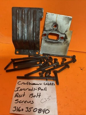 Genuino OEM Usado Craftsman Motosierra 316.350840 Incredi-pull Pernos Tornillos C3-5 Foto 1 de 4