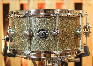 DW Performance Ginger Glitter Glass Snare Drum - 6.5x14 - Picture 1 of 6