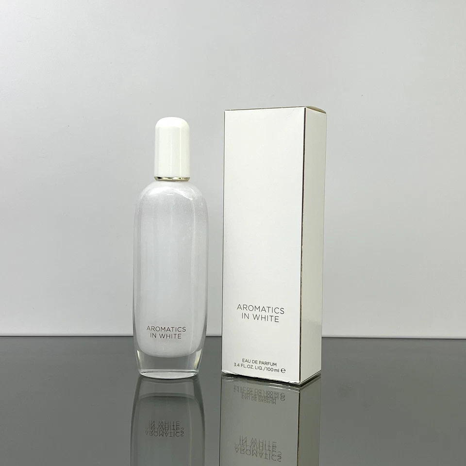 AROMATICS IN WHITE by CLINIQUE Women Perfume 3.4oz EDP Spray DISCONTINUED (BM11 - Image 1 of 1