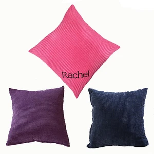 New Personalised Embroidered Cushion Cover Ideal Gift Decor 17" Corn kernels - Picture 1 of 7