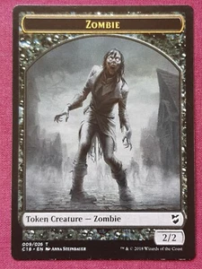 Magic The Gathering COMMANDER 2018 C18 ZOMBIE SHAPESHIFTER token card MTG - Picture 1 of 2