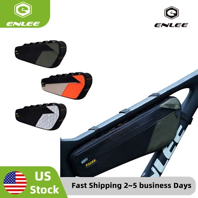 ENLEE Bicycle Frame Downtube Waterproof Triangle Bag Road Bike Panniers Cycling - Image 1 of 4