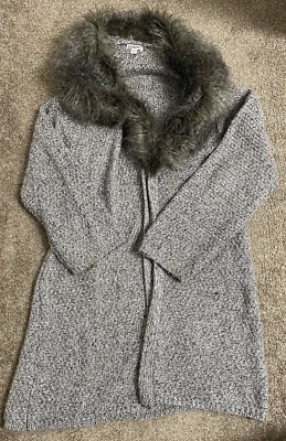 Cárdigan largo Merona único para mujer suéter piel quita talla XXL Foto 1 de 4