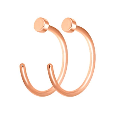 2шт хирургическая сталь на петлях нос кольцо обруч 20G ноздри хряща серьги пирсинг - Изображение 1 из 4