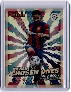 2023-24 Topps Merlin Chrome Merlin's Chosen One #MC-14 Victor Roque Barcelona - Bild 1 von 2