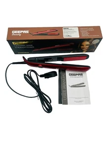 GEEPAS Beauty Ceramic Hair Straightener 2 Years Warranty - Picture 1 of 7