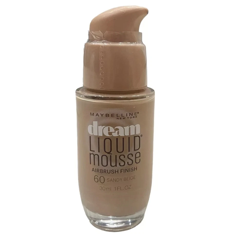 1 Maybelline Dream Liquid Mousse Foundation 60 Sandy Beige Airbrush Finish