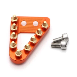 Placa de punta de pedal de freno trasero naranja para motocicleta para KTN 250 350 450 SXF XCF - Imagen 1 de 8