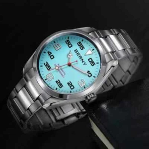 BERNY Automatic Mens Watch Luxury 200M Waterproof Watch For Men Sapphire Dial - Picture 1 of 6