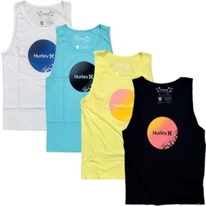 Hurley Men's Everyday Washed Strands Circle Logo Sleeveless Tank Top Tee T-Shirt - Picture 1 of 12