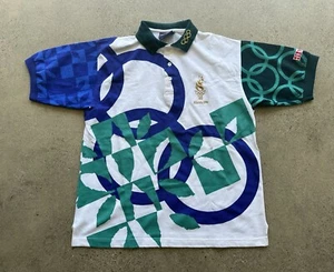 Vintage 1996 Hanes Official 100th Anniversary Atlanta Olympic Games Shirt Size M - Picture 1 of 12