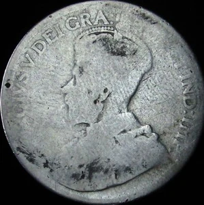 1918 AG Canada Silver 25 Cents - KM# 24 - JG - Picture 1 of 2