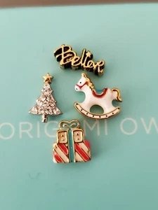 Origami Gufo VACANZE NATALE SET 4 CHARM: REGALO, CAVALLO A DONDOLO, ALBERO, CREDO - Foto 1 di 2