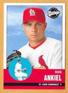 RICK ANKIEL ST. LOUIS CARDINALS #197 - CUBIERTA SUPERIOR DE COLECCIÓN CASI NUEVO-COMO NUEVO 2001 - Imagen 1 de 2