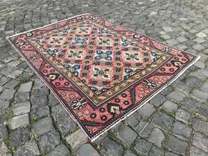Turkish Antique rug Bohemian Area rug Oushak rug Vintage Rug Handmade Wool rug - Picture 1 of 12